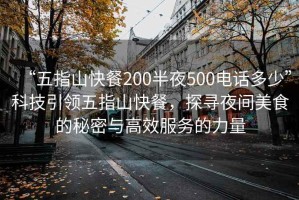 “五指山快餐200半夜500電話(huà)多少”科技引領(lǐng)五指山快餐，探尋夜間美食的秘密與高效服務(wù)的力量