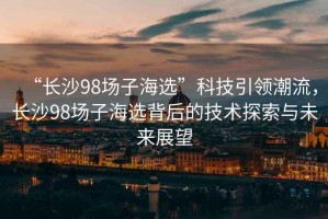 “長(cháng)沙98場(chǎng)子海選”科技引領(lǐng)潮流，長(cháng)沙98場(chǎng)子海選背后的技術(shù)探索與未來(lái)展望