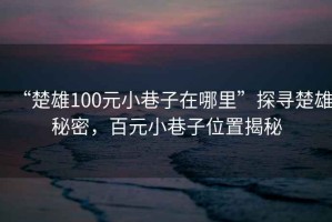“楚雄100元小巷子在哪里”探尋楚雄秘密，百元小巷子位置揭秘