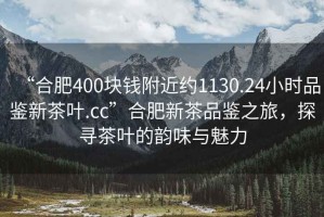 “合肥400塊錢(qián)附近約1130.24小時(shí)品鑒新茶葉.cc”合肥新茶品鑒之旅，探尋茶葉的韻味與魅力