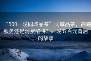 “500一晚同城品茶”同城品茶，高端服務(wù)還是消費陷阱？一晚五百元背后的故事
