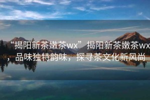 “揭陽(yáng)新茶嫩茶wx”揭陽(yáng)新茶嫩茶wx，品味獨特韻味，探尋茶文化新風(fēng)尚
