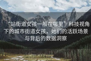 “站街道女孩一般在哪里”科技視角下的城市街道女孩，她們的活躍場(chǎng)景與背后的數據洞察