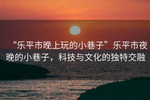 “樂(lè )平市晚上玩的小巷子”樂(lè )平市夜晚的小巷子，科技與文化的獨特交融