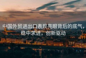 中國外貿進(jìn)出口表現亮眼背后的底氣，穩中求進(jìn)，創(chuàng  )新驅動(dòng)