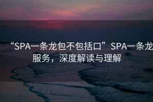 “SPA一條龍包不包括口”SPA一條龍服務(wù)，深度解讀與理解