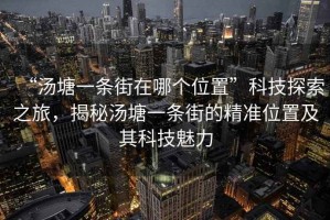“湯塘一條街在哪個(gè)位置”科技探索之旅，揭秘湯塘一條街的精準位置及其科技魅力