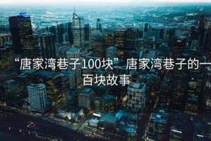 “唐家灣巷子100塊”唐家灣巷子的一百塊故事