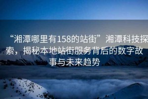 “湘潭哪里有158的站街”湘潭科技探索，揭秘本地站街服務(wù)背后的數字故事與未來(lái)趨勢