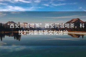 “西安同城喝茶”西安同城喝茶，科技如何重塑茶文化體驗