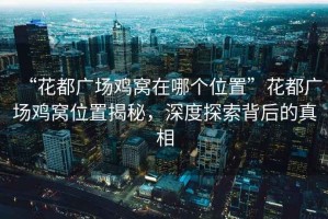 “花都廣場(chǎng)雞窩在哪個(gè)位置”花都廣場(chǎng)雞窩位置揭秘，深度探索背后的真相
