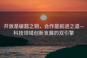 開(kāi)放是破題之鑰，合作是前進(jìn)之道—科技領(lǐng)域創(chuàng  )新發(fā)展的雙引擎