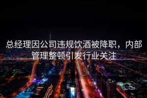 總經(jīng)理因公司違規飲酒被降職，內部管理整頓引發(fā)行業(yè)關(guān)注