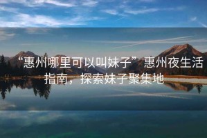 “惠州哪里可以叫妹子”惠州夜生活指南，探索妹子聚集地