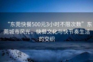 “東莞快餐500元3小時(shí)不限次數”東莞城市風(fēng)光，快餐文化與快節奏生活的交織