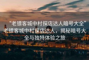“老鏢客城中村探店達人暗號大全”老鏢客城中村探店達人，揭秘暗號大全與獨特體驗之旅