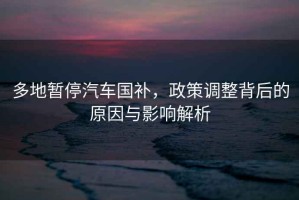 多地暫停汽車(chē)國補，政策調整背后的原因與影響解析