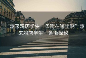 “惠來(lái)雞店學(xué)生一條街在哪里啊”惠來(lái)雞店學(xué)生一條街探秘