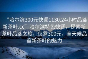 “哈爾濱300元快餐1130.24小時(shí)品鑒新茶葉.cc”哈爾濱特色快餐，探索新茶葉品鑒之旅，僅需300元，全天候品鑒新茶葉的魅力