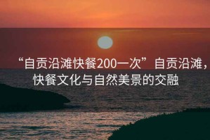 “自貢沿灘快餐200一次”自貢沿灘，快餐文化與自然美景的交融