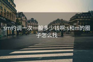 sm約調一次一般多少錢(qián)啊:s和m的圈子怎么找
