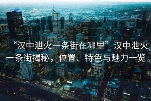 “漢中泄火一條街在哪里”漢中泄火一條街揭秘，位置、特色與魅力一覽