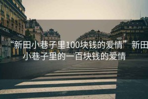 “新田小巷子里100塊錢(qián)的愛(ài)情”新田小巷子里的一百塊錢(qián)的愛(ài)情