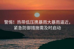 警惕！熱帶低壓攜暴雨大暴雨逼近，緊急防御措施需及時(shí)啟動(dòng)