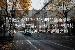 “合肥空降1130.24小時(shí)品鑒新茶葉.cc”合肥天降甘露，品鑒新茶葉的獨特韻味—一場(chǎng)跨越時(shí)空的邂逅之旅
