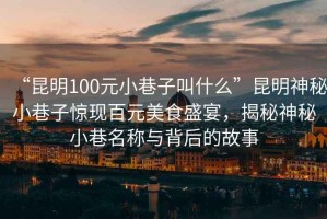 “昆明100元小巷子叫什么”昆明神秘小巷子驚現百元美食盛宴，揭秘神秘小巷名稱(chēng)與背后的故事