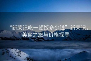 “新榮記吃一頓飯多少錢(qián)”新榮記，美食之旅與價(jià)格探尋