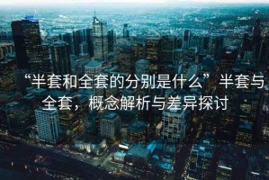 “半套和全套的分別是什么”半套與全套，概念解析與差異探討