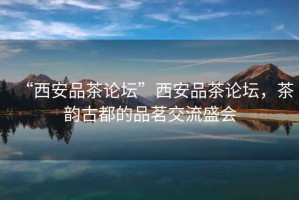 “西安品茶論壇”西安品茶論壇，茶韻古都的品茗交流盛會(huì )