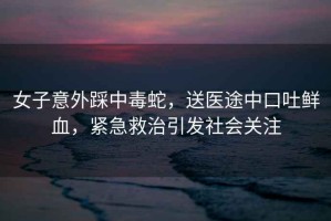女子意外踩中毒蛇，送醫途中口吐鮮血，緊急救治引發(fā)社會(huì )關(guān)注