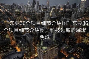 “東莞36個(gè)項目細節介紹圖”東莞36個(gè)項目細節介紹圖，科技領(lǐng)域的璀璨明珠