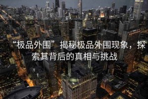 “極品外圍”揭秘極品外圍現象，探索其背后的真相與挑戰