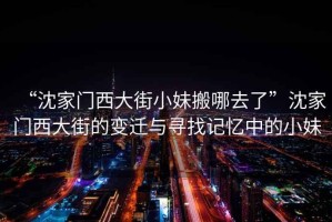 “沈家門(mén)西大街小妹搬哪去了”沈家門(mén)西大街的變遷與尋找記憶中的小妹