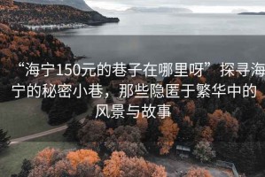 “海寧150元的巷子在哪里呀”探尋海寧的秘密小巷，那些隱匿于繁華中的風(fēng)景與故事