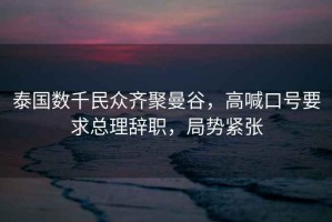 泰國數千民眾齊聚曼谷，高喊口號要求總理辭職，局勢緊張