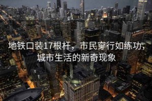 地鐵口裝17根桿，市民穿行如練功，城市生活的新奇現象