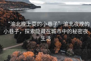“渝北晚上耍的小巷子”渝北夜晚的小巷子，探索隱藏在城市中的秘密夜生活