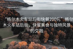 “格爾木火車(chē)站后街快餐200元”格爾木火車(chē)站后街，快餐美食與獨特風(fēng)景的交融