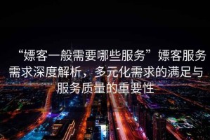 “嫖客一般需要哪些服務(wù)”嫖客服務(wù)需求深度解析，多元化需求的滿(mǎn)足與服務(wù)質(zhì)量的重要性