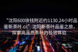 “沈陽(yáng)600塊錢(qián)附近約1130.24小時(shí)品鑒新茶葉.cc”沈陽(yáng)新茶葉品鑒之旅，探索高品質(zhì)茶葉的極致體驗