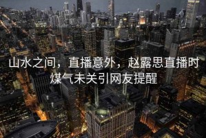 山水之間，直播意外，趙露思直播時(shí)煤氣未關(guān)引網(wǎng)友提醒