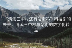 “清溪三中村還有站街嗎”科技引領(lǐng)未來(lái)，清溪三中村與站街的數字化轉型