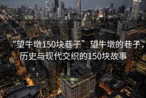 “望牛墩150塊巷子”望牛墩的巷子，歷史與現代交織的150塊故事