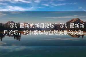 “深圳最新的新月論壇”深圳最新新月論壇，城市繁華與自然美景的交融
