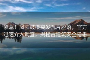 緊急！鳳陽(yáng)鼓樓突發(fā)瓦片脫落，官方迅速介入調查，揭秘古建筑安全隱患