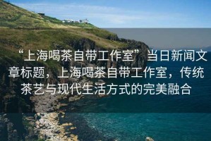 “上海喝茶自帶工作室”當日新聞文章標題，上海喝茶自帶工作室，傳統茶藝與現代生活方式的完美融合